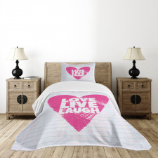 Notebook Words Bedspread Set