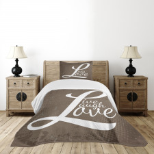 Motivation Word Bedspread Set