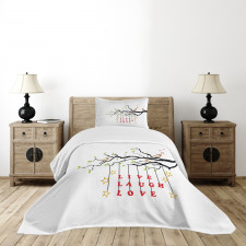 Couple of Birds Bedspread Set