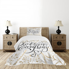 Foliage Pattern Bedspread Set