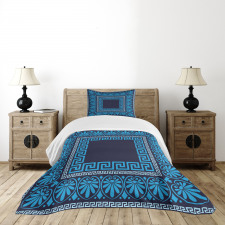 Intricate Floral Fret Bedspread Set