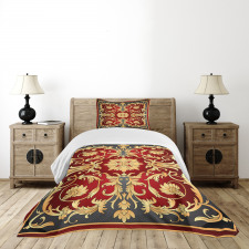 Spiral Foliage Bedspread Set