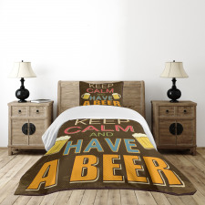 Have a Beer Vintage Bedspread Set