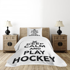 Keep Calm and Play Words Bedspread Set