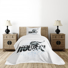 Grunge Player Sketch Bedspread Set