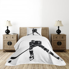 Black Silhouette Match Bedspread Set