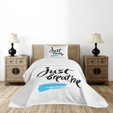 Words Calligraphy Bedspread Set