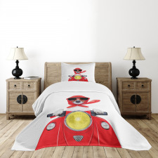 Canine with Scarf Bedspread Set