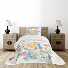 Childish Doodle Bedspread Set