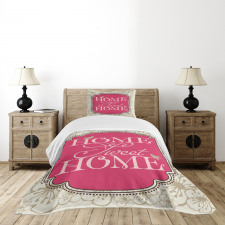 Frame with Flowers Bedspread Set