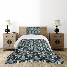 Retro Peonies Bedspread Set