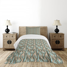Pastel Vertical Wave Bedspread Set