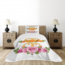 Roses Rings Bedspread Set