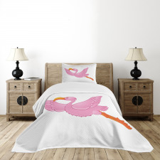 Exotic Flamingo Bedspread Set