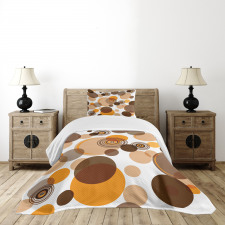 Chaotic Spots Rings Bedspread Set