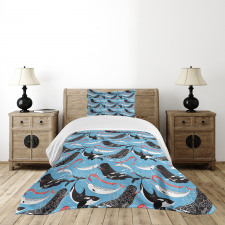 Arctic Ocean Fauna Bedspread Set