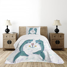 Animal Couple in Love Bedspread Set