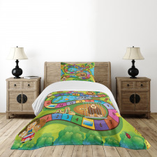 Day in Zoo Bedspread Set