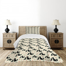 Dog Cat Pet Love Bedspread Set