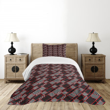 Geometric Retro Bedspread Set