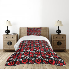 Spirals and Dots Bedspread Set