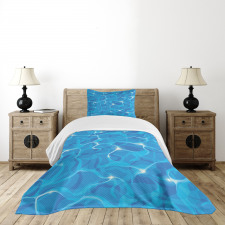 Vivid Water Surface Waves Bedspread Set