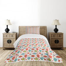 Pots Cups and Spoons Bedspread Set