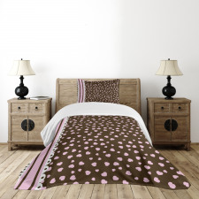 Romatinc Heart Motif Bedspread Set