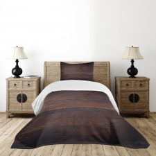 Aged Dark Timber Bedspread Set