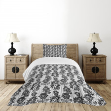 Lace Style Floral Bedspread Set