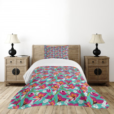 Botanic Spring Pattern Bedspread Set