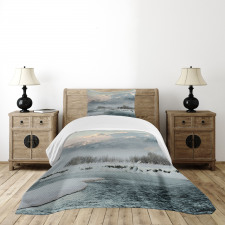 Winter Scene from North Bedspread Set