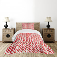 Red Christmas Sweets Bedspread Set