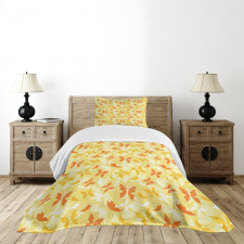 Swirled Butterfly Bedspread Set