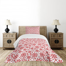 Star and Dot Pattern Bedspread Set