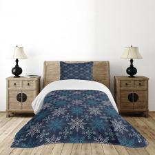 Winter Holiday Theme Bedspread Set