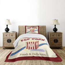 Pop Corn Tickets Bedspread Set