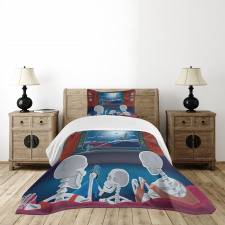 Skeleton Family Bedspread Set