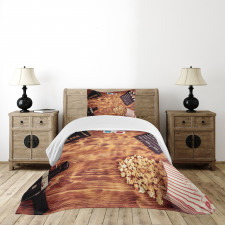 Retro Objects Bedspread Set