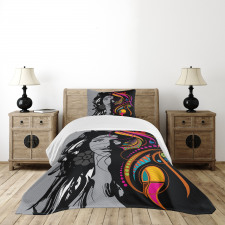 Woman Portrait Glamor Art Bedspread Set