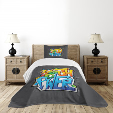 Graffiti Art Youth Power Bedspread Set