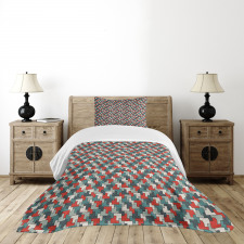 Simple Puzzle Mosaic Bedspread Set