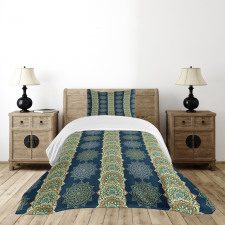 Bohemian Moroccan Motifs Bedspread Set