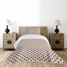 Grunge Themed Pattern Bedspread Set