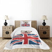 British Dog Bedspread Set