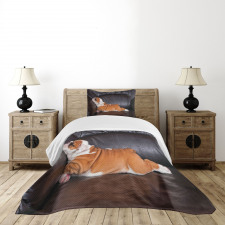 Resting Puppy Bedspread Set