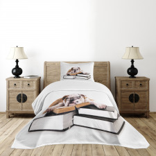 Glasses Dog Bedspread Set