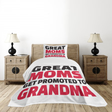 Positive Slogan Bedspread Set