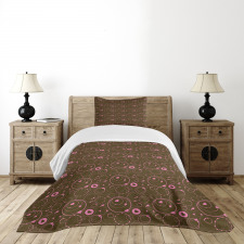 Valentines Day Circles Bedspread Set