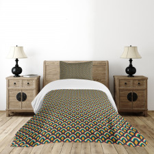 Colorful Classic Stripes Bedspread Set